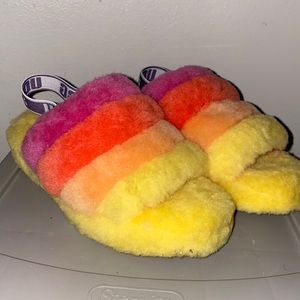 New UGG Soft Fluff Yeah Slide Slippers, not in box.